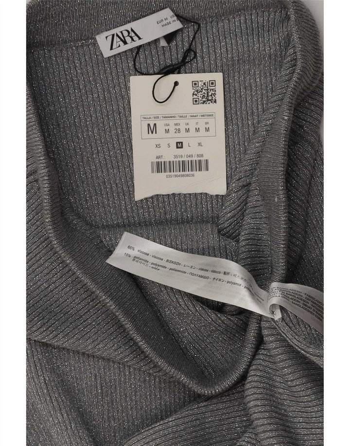 Zara Womens Maxi Skirt Medium W28 L34 Grey Viscose