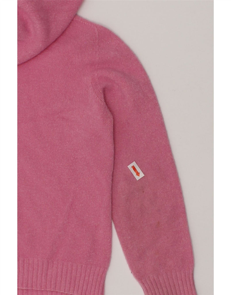 BLUMARINE Girls Hooded Cardigan Sweater 2-3 Years Pink Viscose | Vintage Blumarine | Thrift | Second-Hand Blumarine | Used Clothing | Messina Hembry 