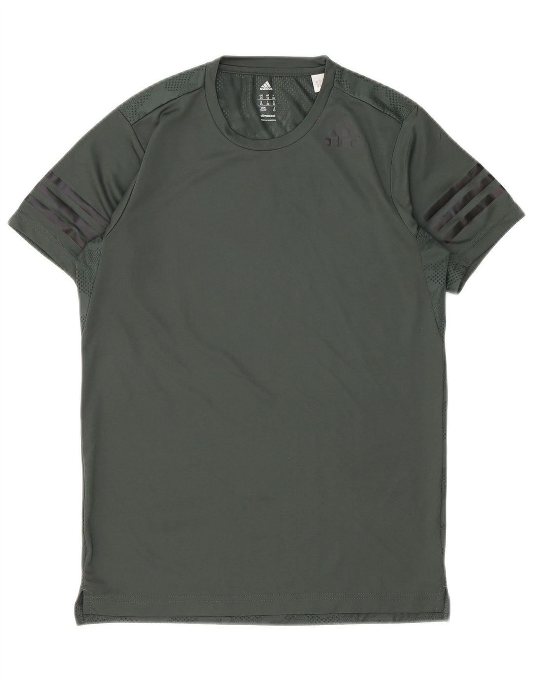 Adidas Mens Climacool T-Shirt Top XS Green Camouflage Polyester