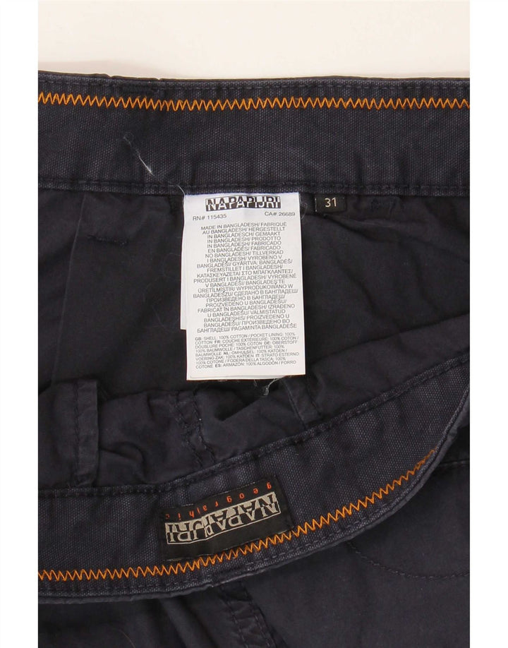 Napapijri Mens Chino Shorts W31 Medium Navy Blue Cotton