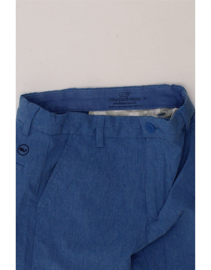 VINEYARD VINES Boys Chino Shorts 4-5 Years W22 Blue Polyester Vintage Vineyard Vines and Second-Hand Vineyard Vines from Messina Hembry 