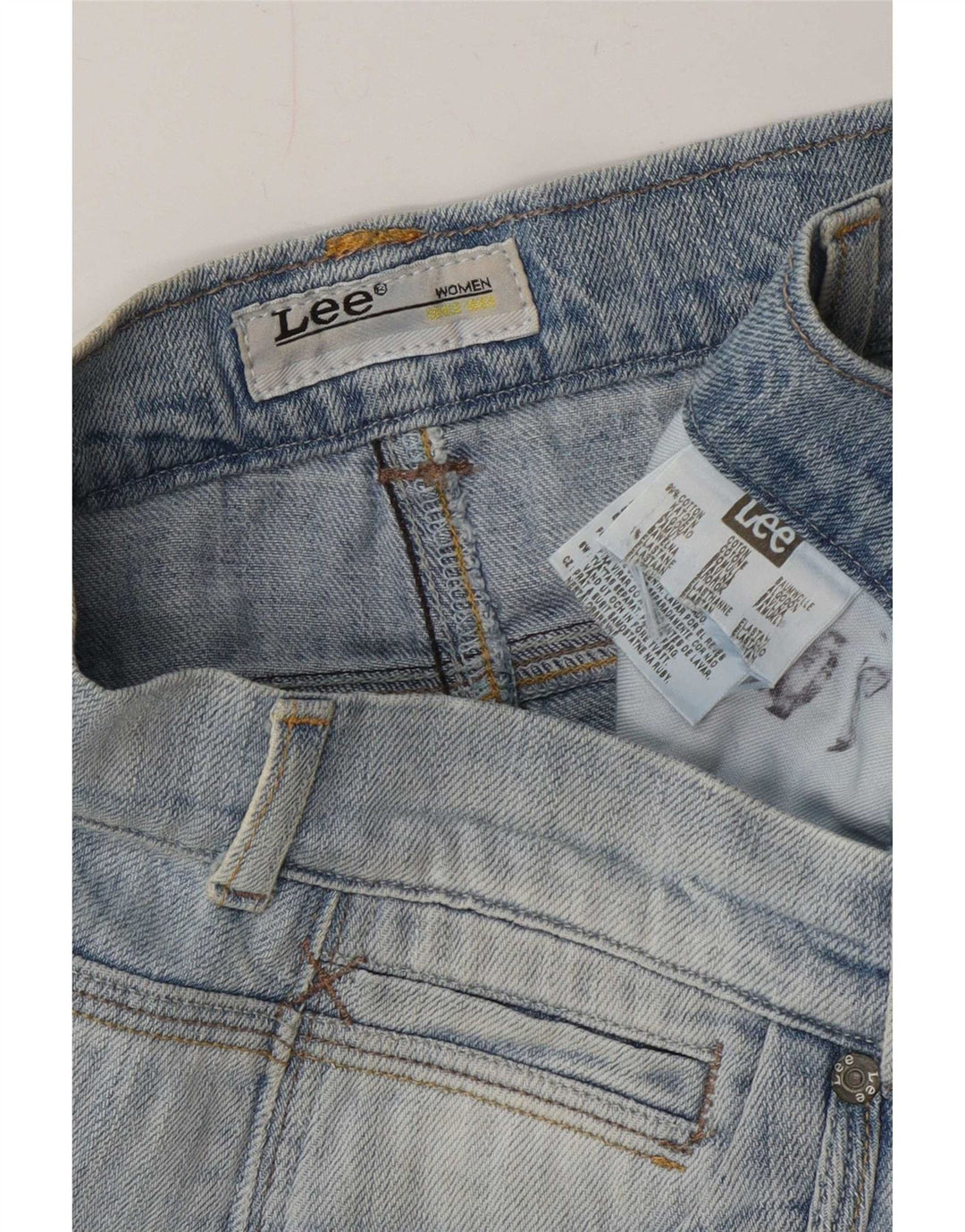 Lee Womens Slim Jeans W28 L30 Blue Cotton