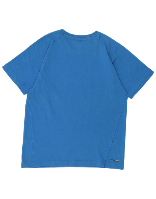 Adidas Boys Clima 365 Graphic T-Shirt Top 13-14 Years Blue