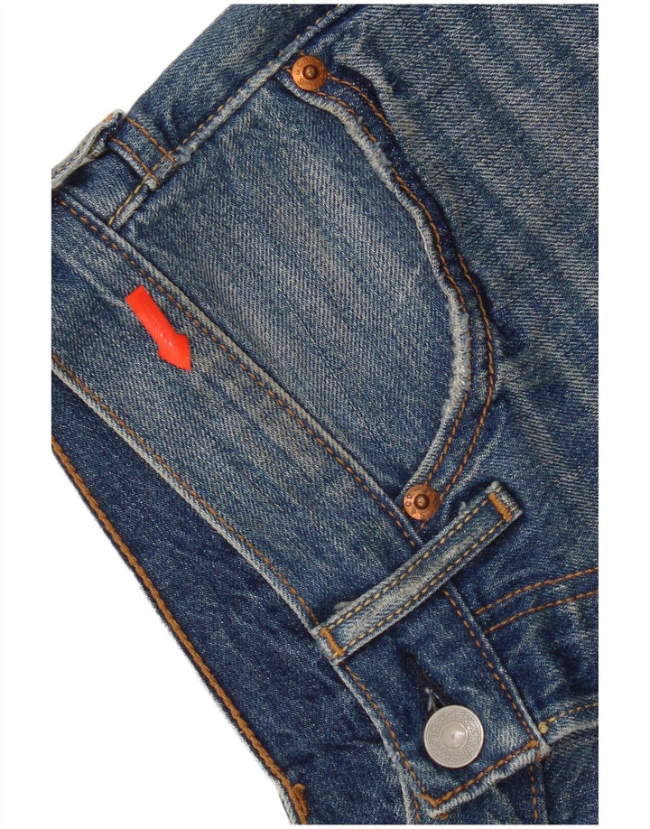Levi's Womens 501 Distressed Denim Shorts W26 Small  Blue Cotton