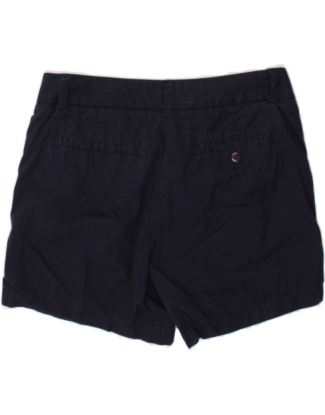 J. CREW Womens Chino Shorts US 6 Medium W30 Navy Blue Cotton | Vintage J. Crew | Thrift | Second-Hand J. Crew | Used Clothing | Messina Hembry 