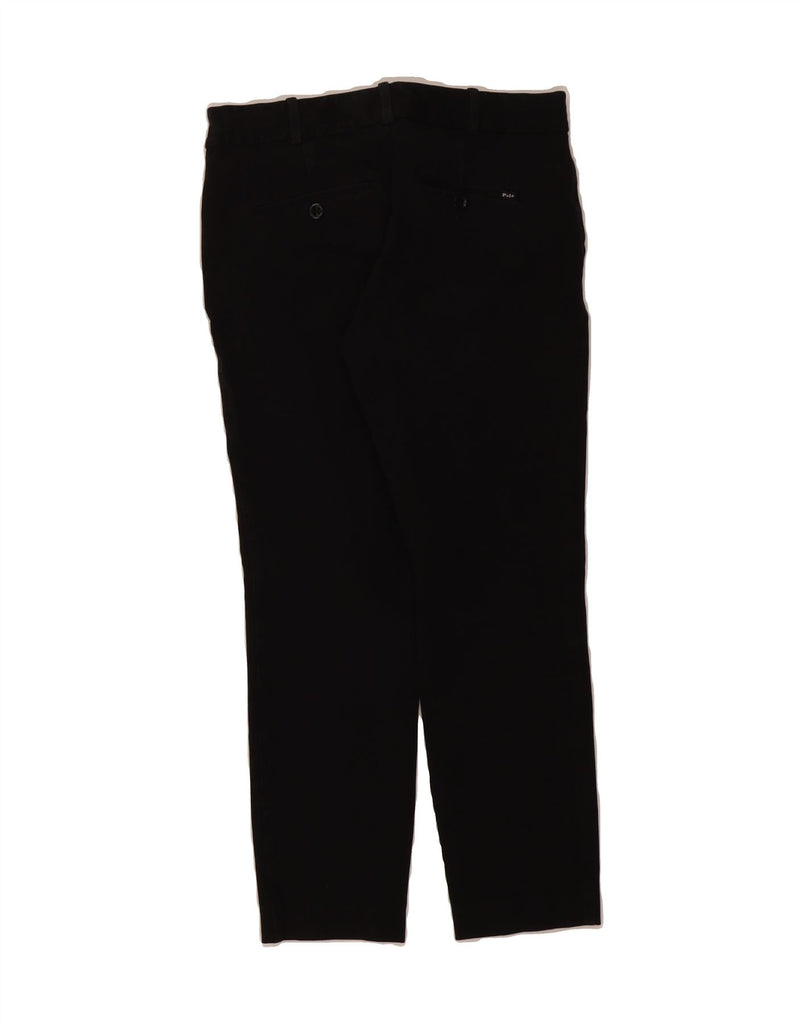 POLO RALPH LAUREN Womens Slim Cropped Trousers US 4 Small W28 L24 Black Vintage Polo Ralph Lauren and Second-Hand Polo Ralph Lauren from Messina Hembry 