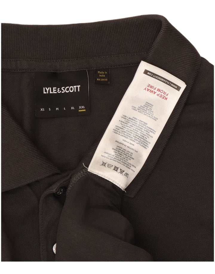 Lyle & Scott Mens Polo Shirt 2XL Grey Cotton