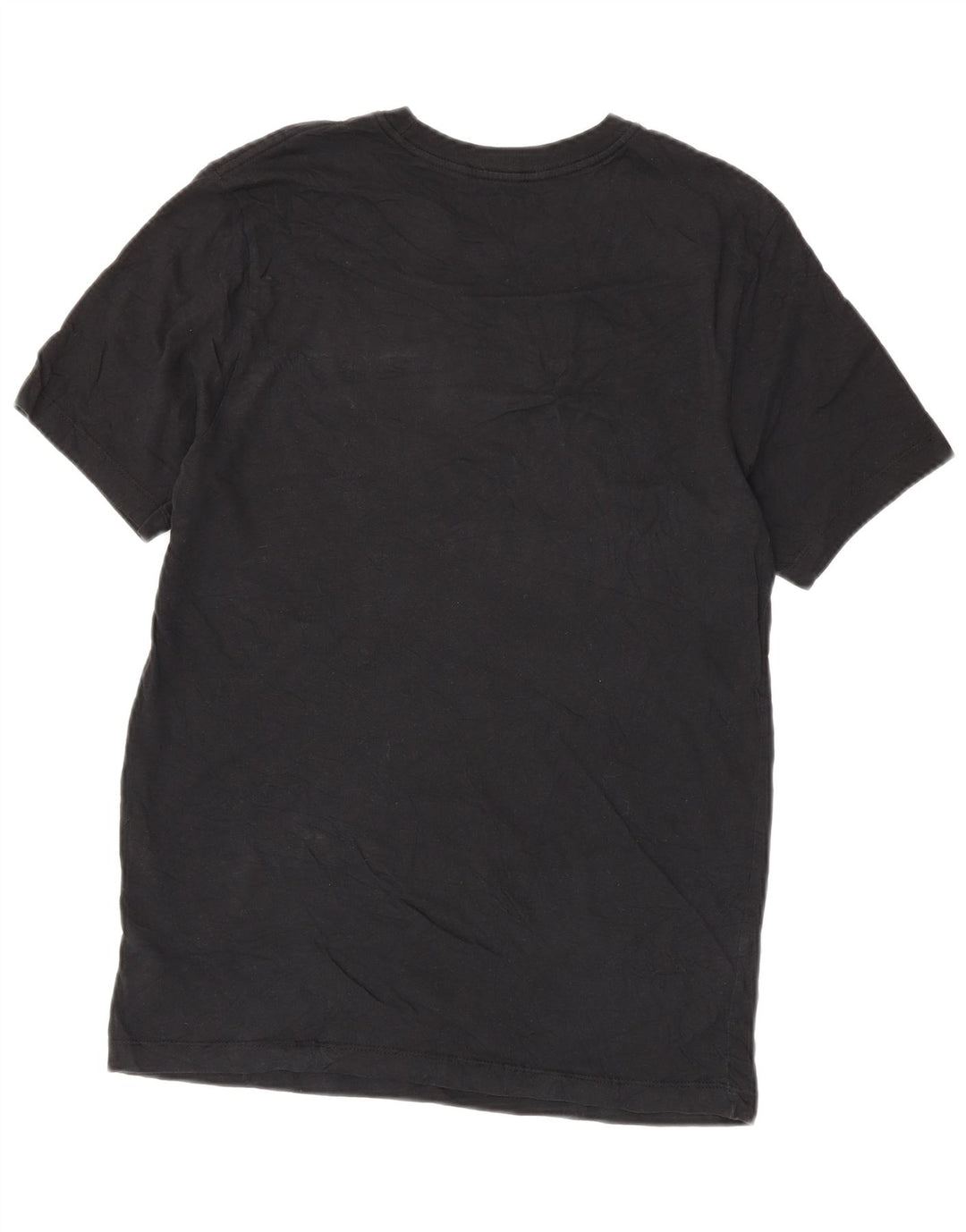 NIKE Mens Graphic T-Shirt Top Medium Black Cotton