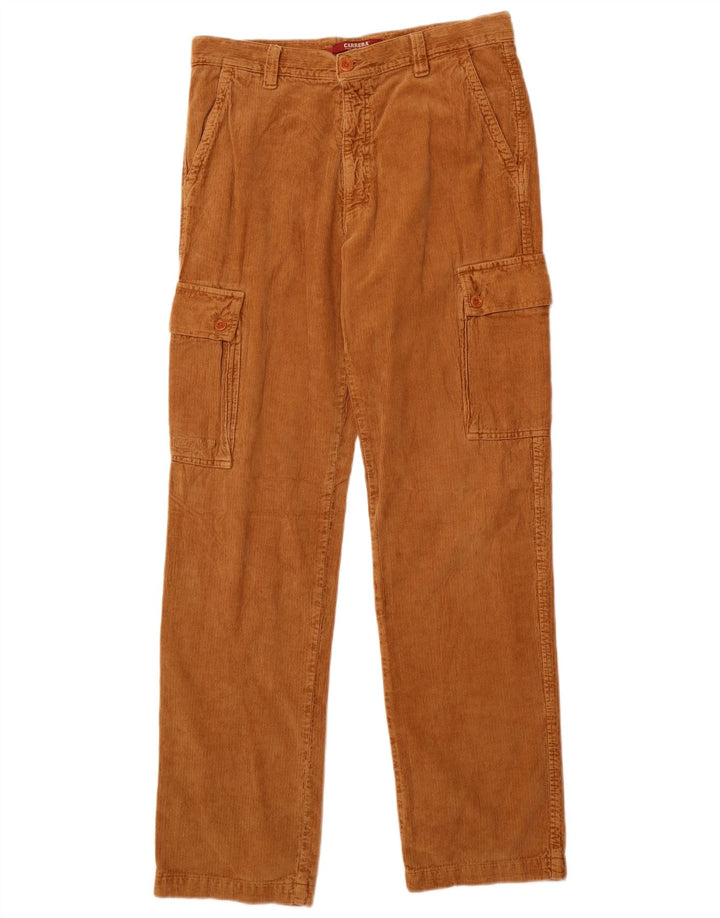 Carrera Mens Cargo Corduroy Trousers IT 50 Large W34 L33 Brown Cotton