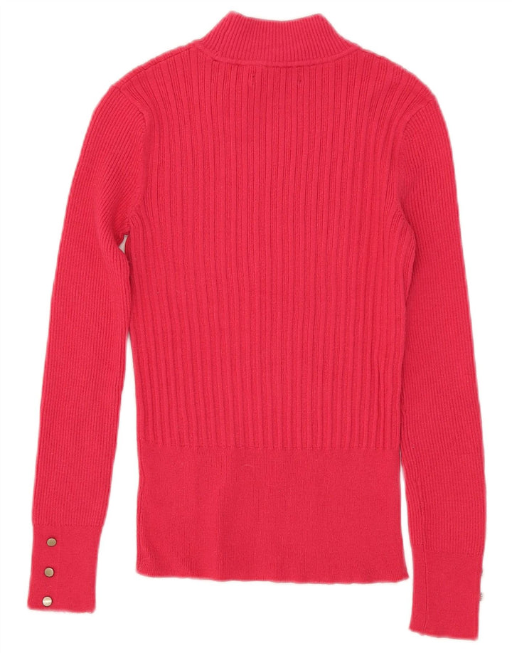 Marks & Spencer Womens Turtle Neck Jumper Sweater UK 8 Small Pink