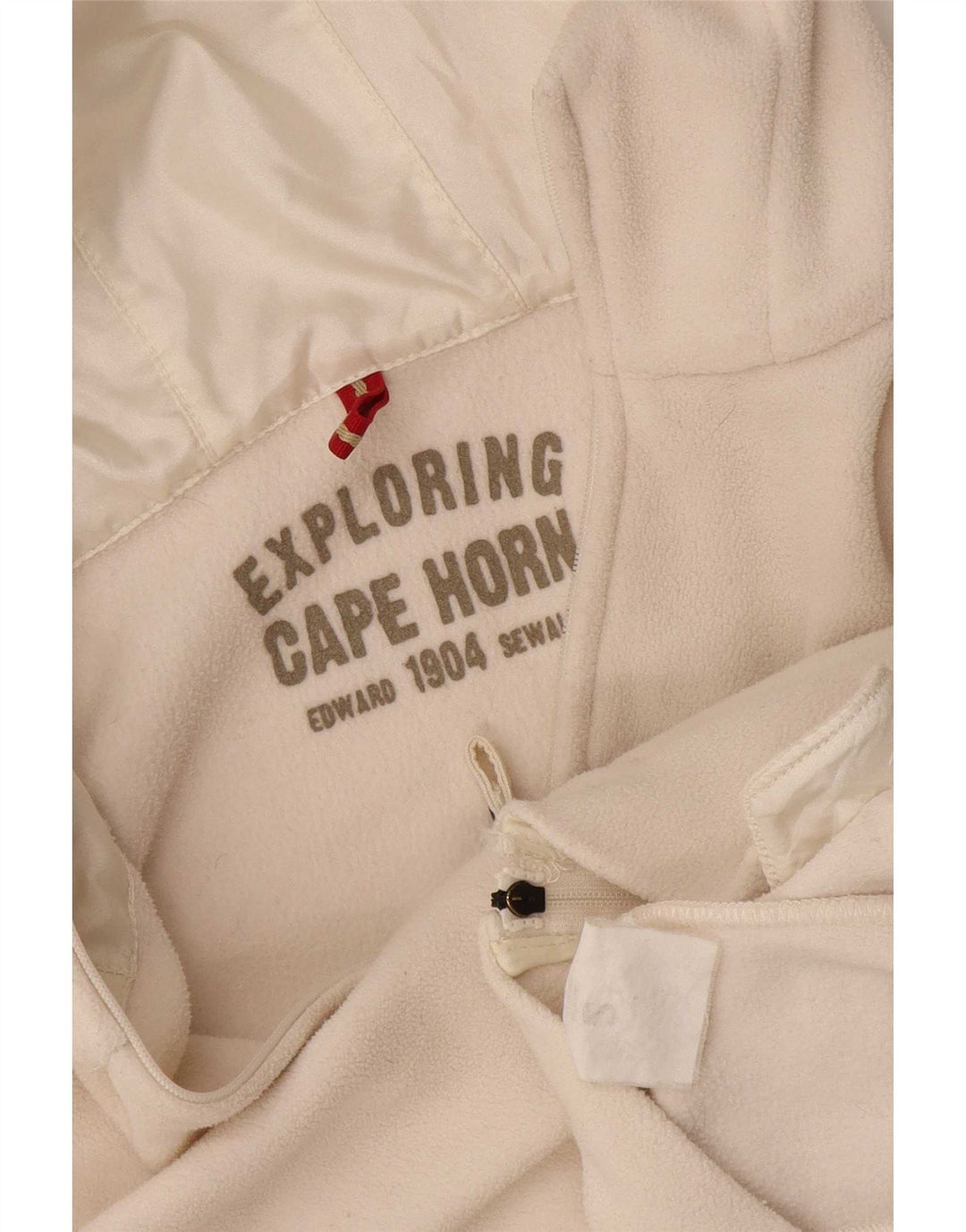 Cape Horn Womens Hooded Fleece Jacket UK 10 Small White