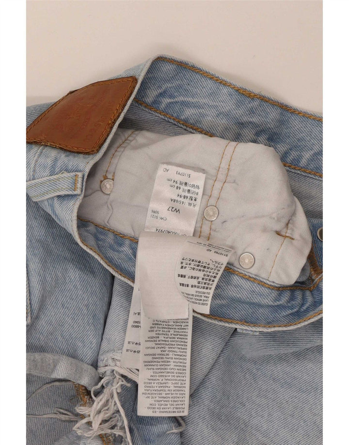 Levi's Womens Distressed Denim Shorts Small W27 Blue Cotton