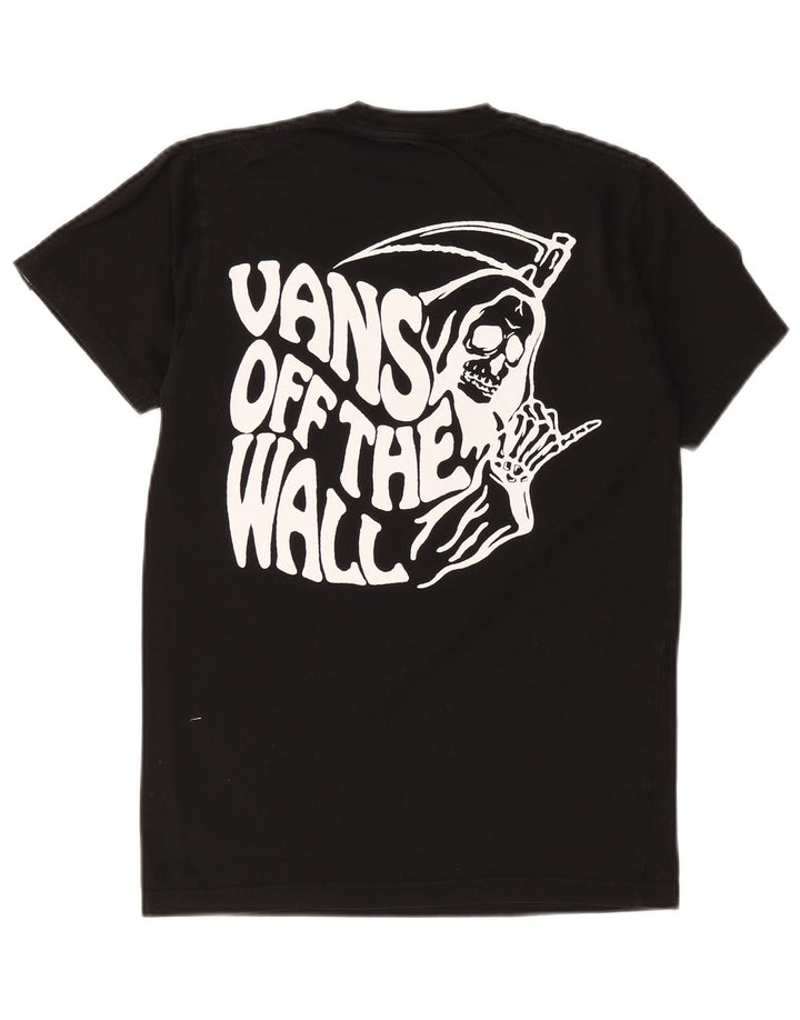 Vans Mens Classic Fit Graphic T-Shirt Top Small Black Cotton