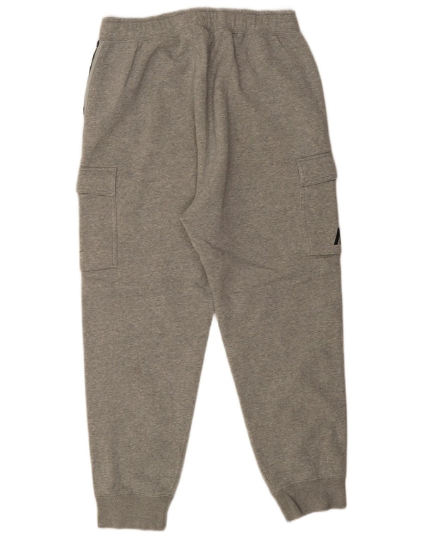 Nike Mens Graphic Cargo Tracksuit Trousers Joggers Large Grey Flecked