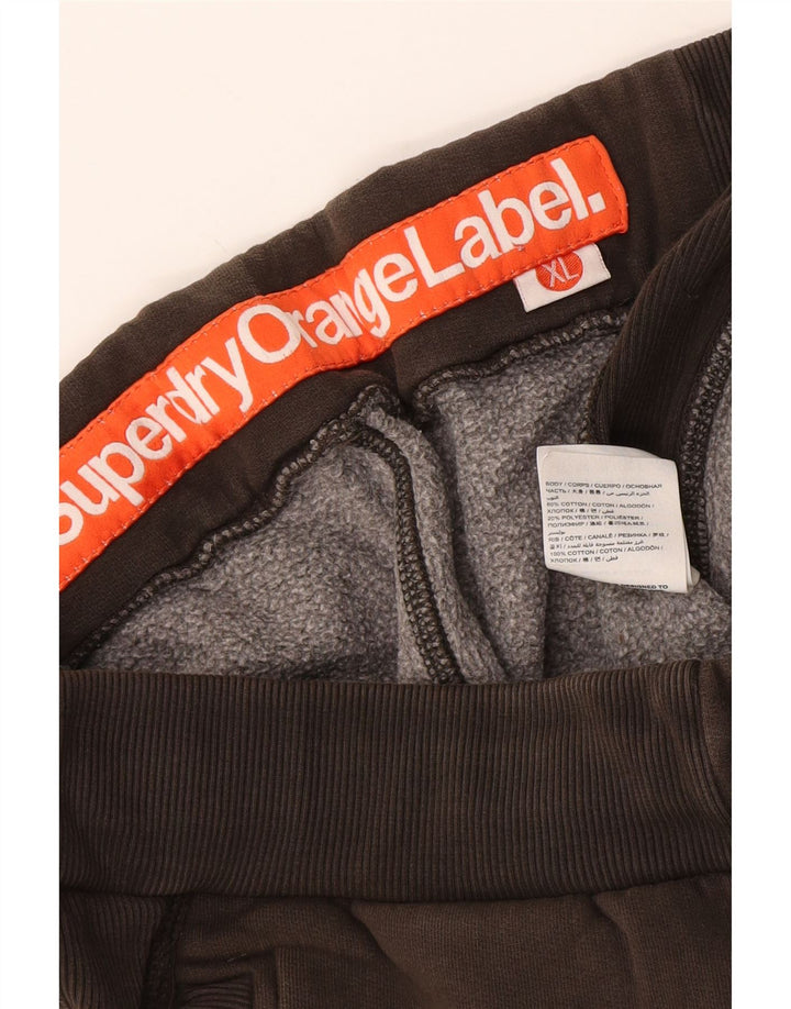 Superdry Mens Sport Shorts XL Brown Cotton