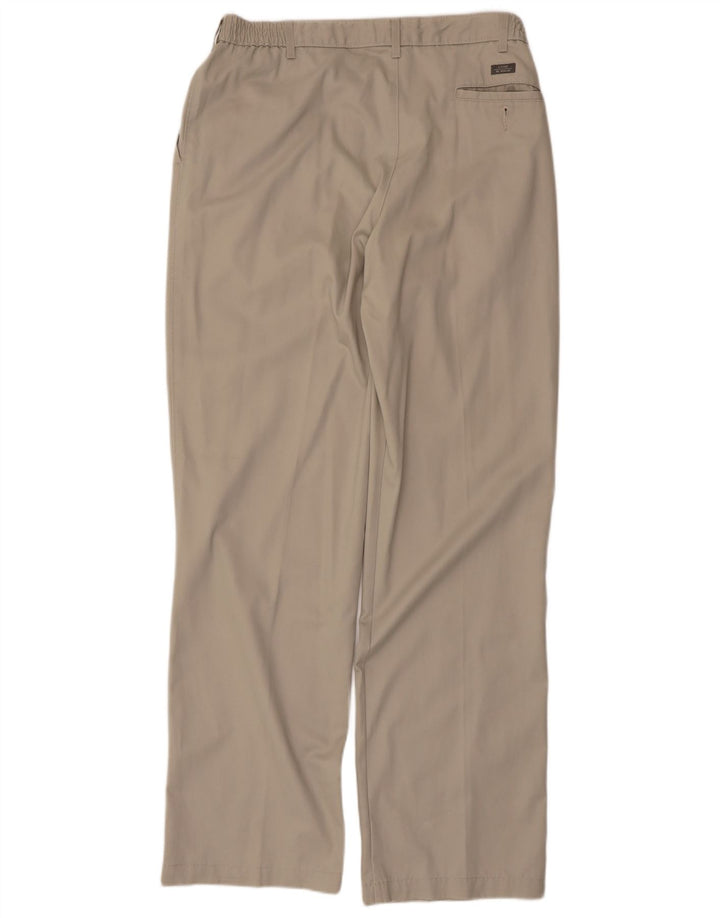 Marks & Spencer Mens Blue Harbour Pegged Chino Trousers W36 L33 Beige