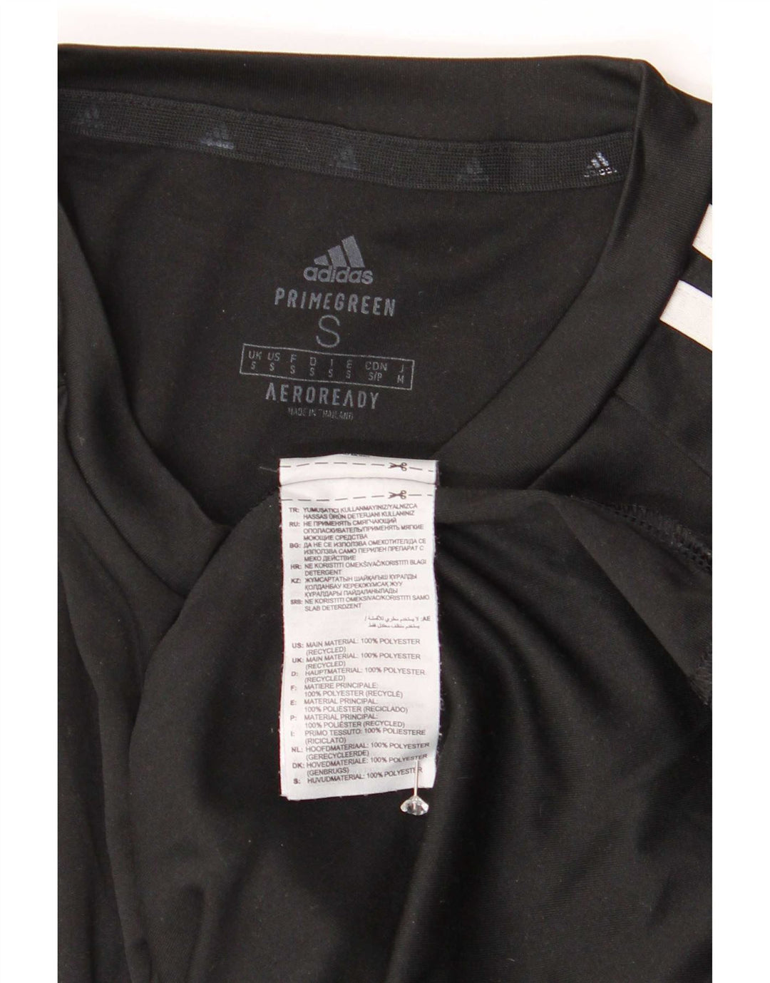 Adidas Mens Aeroready T-Shirt Top Small Black Polyester