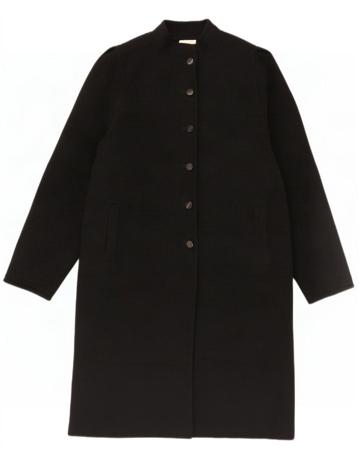 Michelle Womens Overcoat IT 48 XL Black Wool