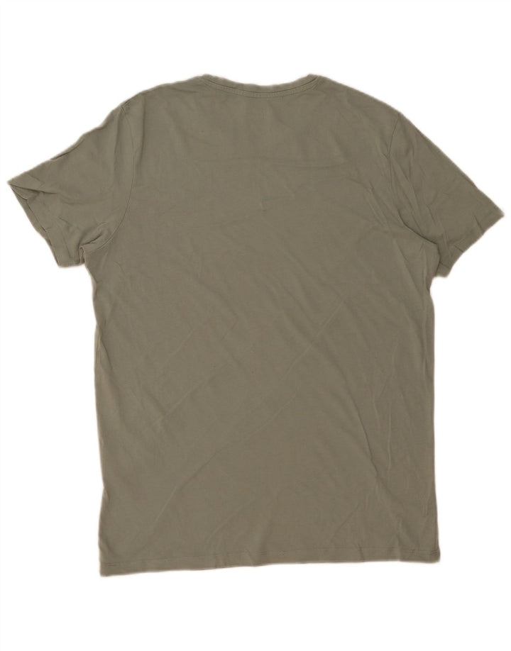 Jack & Jones Mens Regular Fit T-Shirt Top Large Khaki Cotton