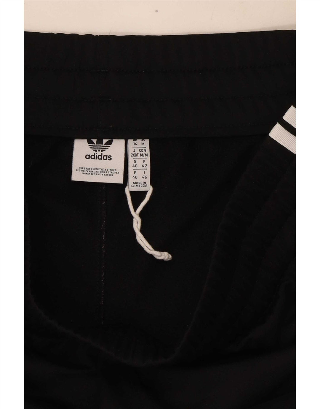 Adidas Womens Sport Shorts UK 14 Medium Black Polyester