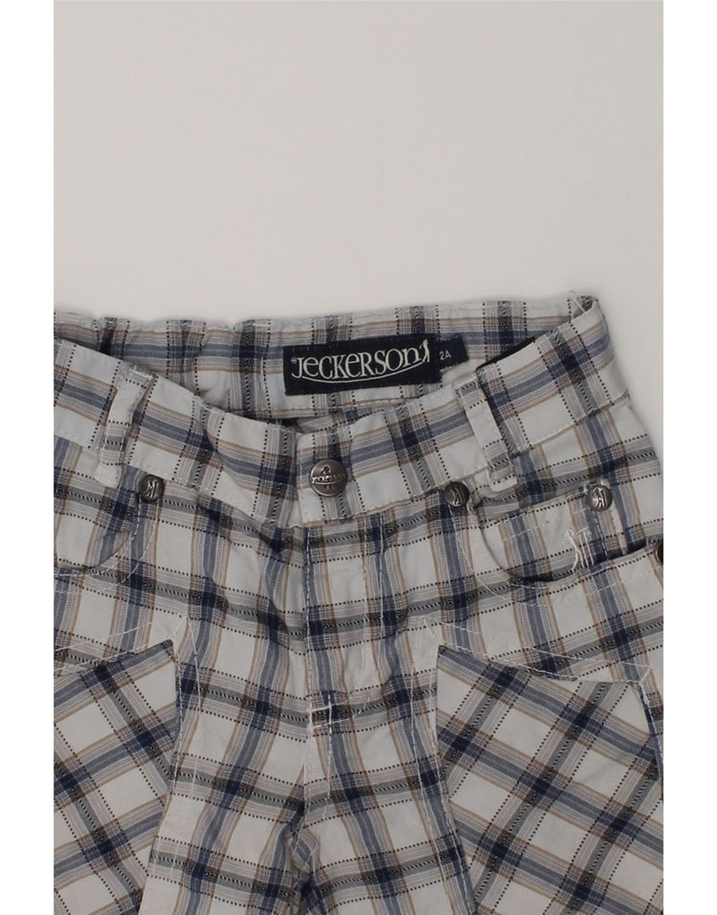 JECKERSON Baby Boys Casual Trousers 18-24 Months W20 L6  Blue Check Cotton | Vintage Jeckerson | Thrift | Second-Hand Jeckerson | Used Clothing | Messina Hembry 