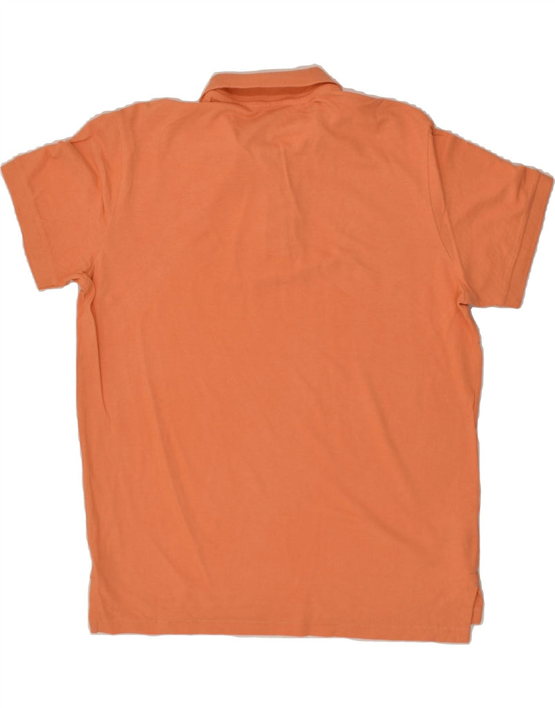 EDDIE BAUER Mens Polo Shirt Large Orange Cotton | Vintage Eddie Bauer | Thrift | Second-Hand Eddie Bauer | Used Clothing | Messina Hembry 