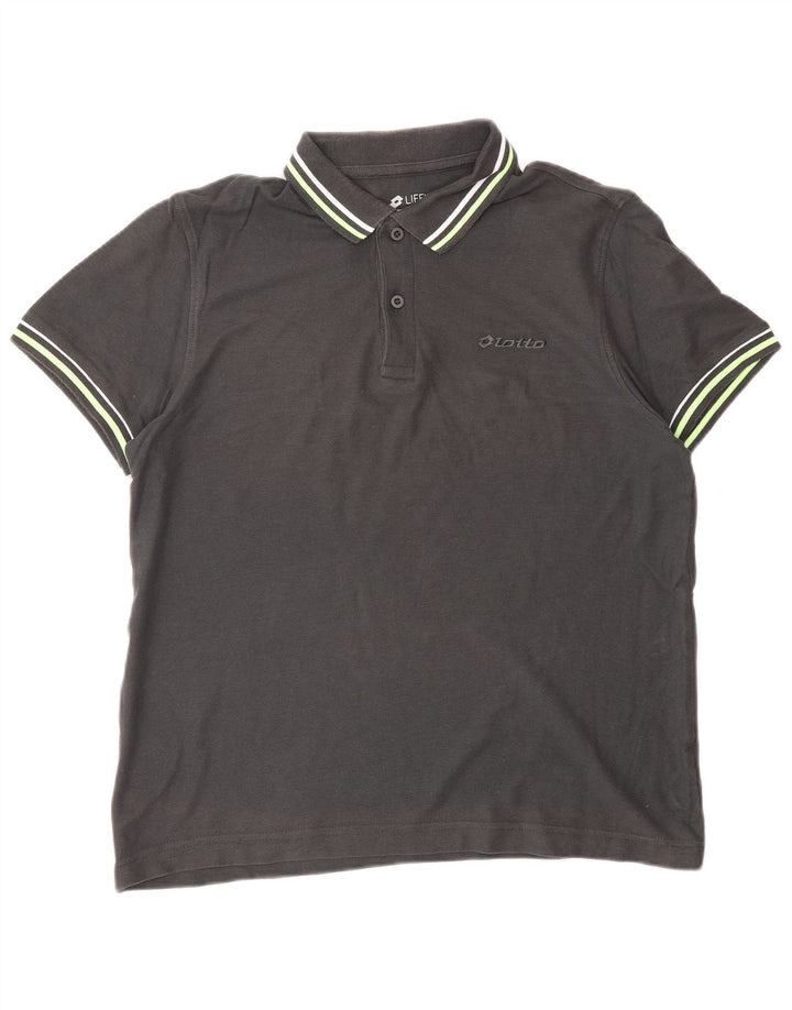 LOTTO Mens Polo Shirt XS Grey