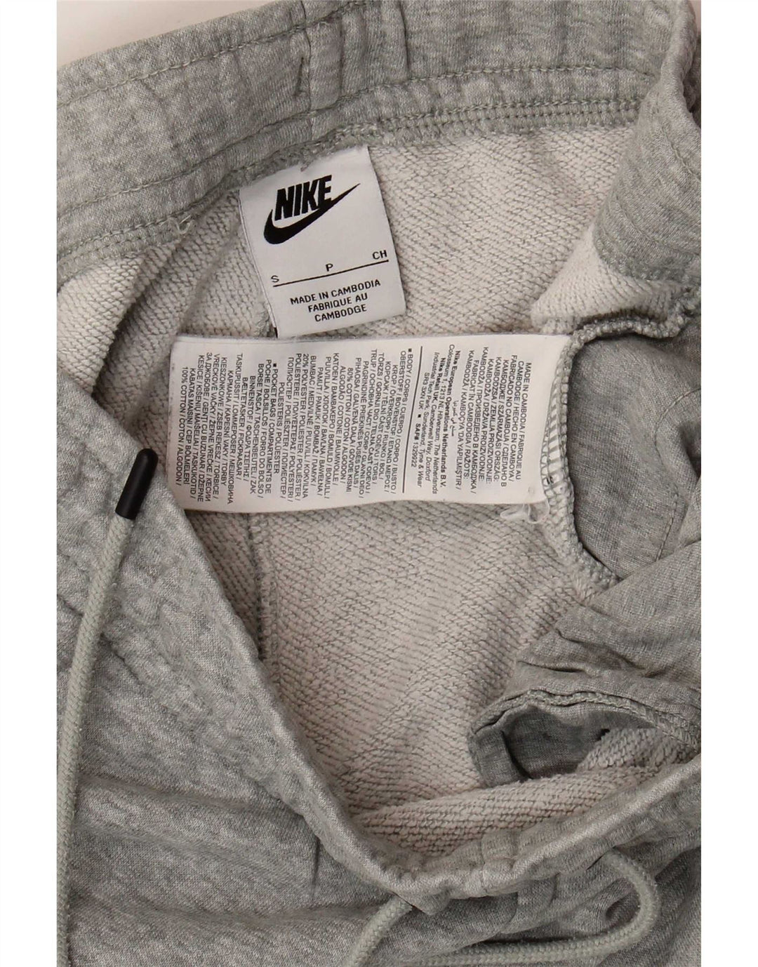 Nike Mens Tracksuit Trousers Joggers Small Grey Cotton