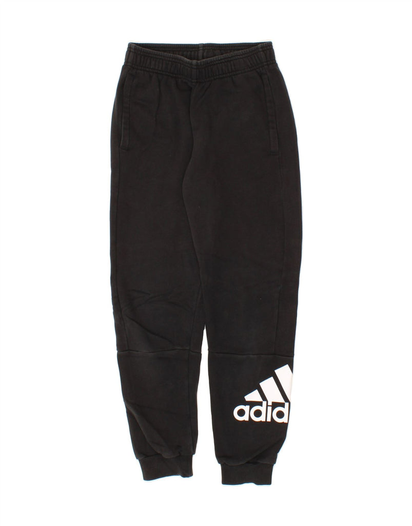 ADIDAS Boys Graphic Tracksuit Trousers Joggers 11-12 Years  Black Vintage Adidas and Second-Hand Adidas from Messina Hembry 