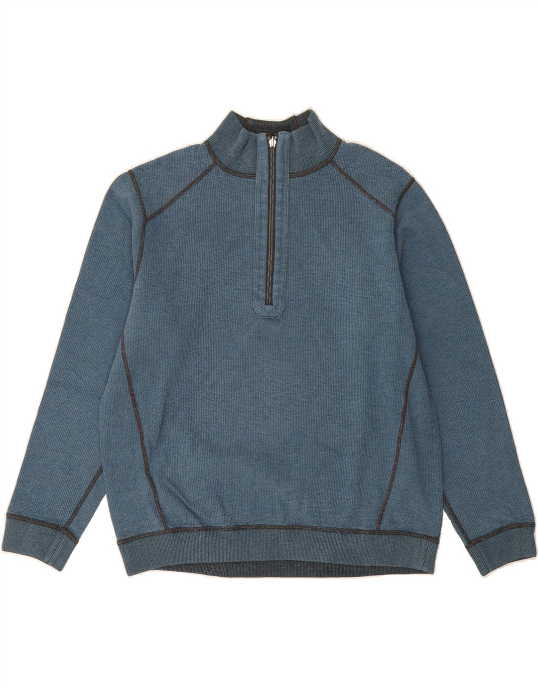 TOMMY BAHAMA Mens Reversible Zip Neck Jumper Sweater Medium Blue Vintage Tommy Bahama and Second-Hand Tommy Bahama from Messina Hembry 