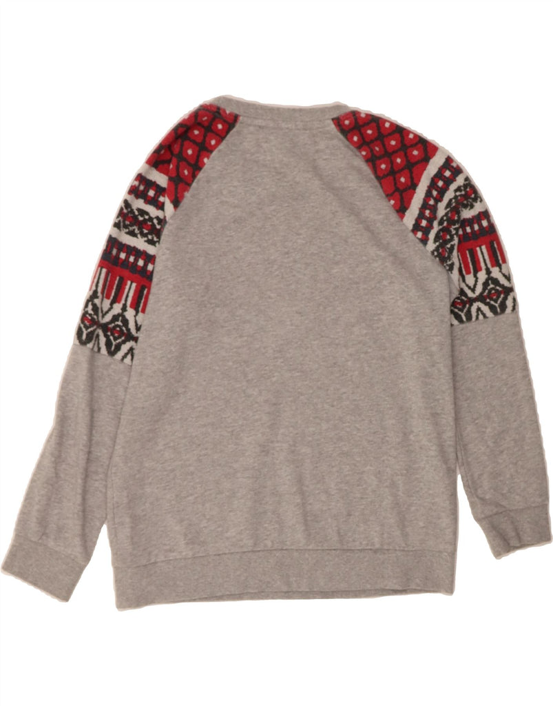 TOMMY HILFIGER Womens Oversized Sweatshirt Jumper UK 10 Small Grey Vintage Tommy Hilfiger and Second-Hand Tommy Hilfiger from Messina Hembry 