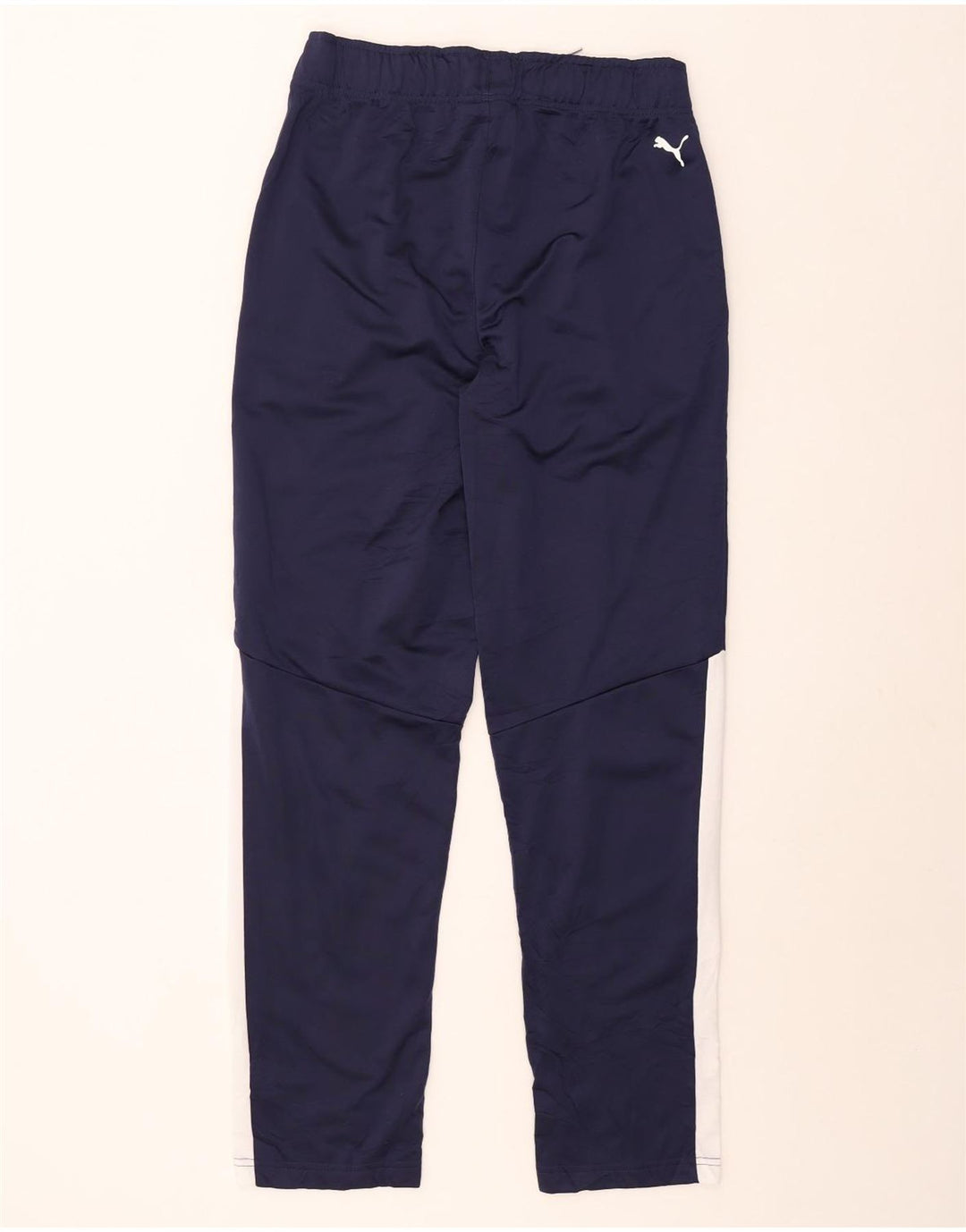 Puma Mens Tracksuit Trousers Large Navy Blue Colourblock