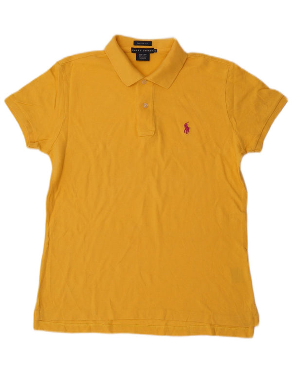 Ralph Lauren Mens Classic Fit Polo Shirt Medium Yellow Cotton