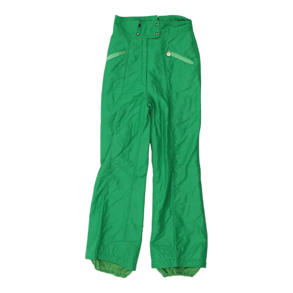 Trissi Sport Womens Green Ski Trousers | Vintage Winter Sports Snow Pants VTG | Vintage Messina Hembry | Thrift | Second-Hand Messina Hembry | Used Clothing | Messina Hembry 