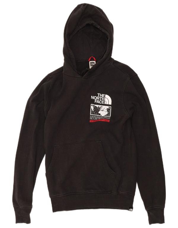 The North Face Mens Graphic Hoodie Jumper Small Black Cotton