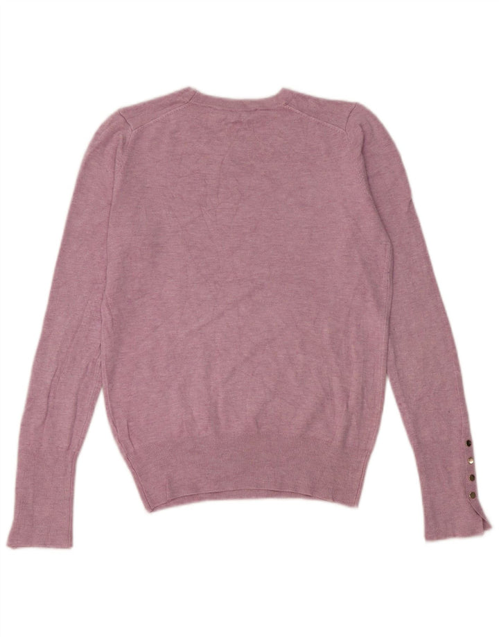 Zara Womens Crew Neck Jumper Sweater UK 8 Small Pink