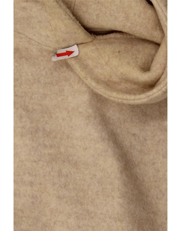Zara Mens Hoodie Jumper Medium Beige Polyester