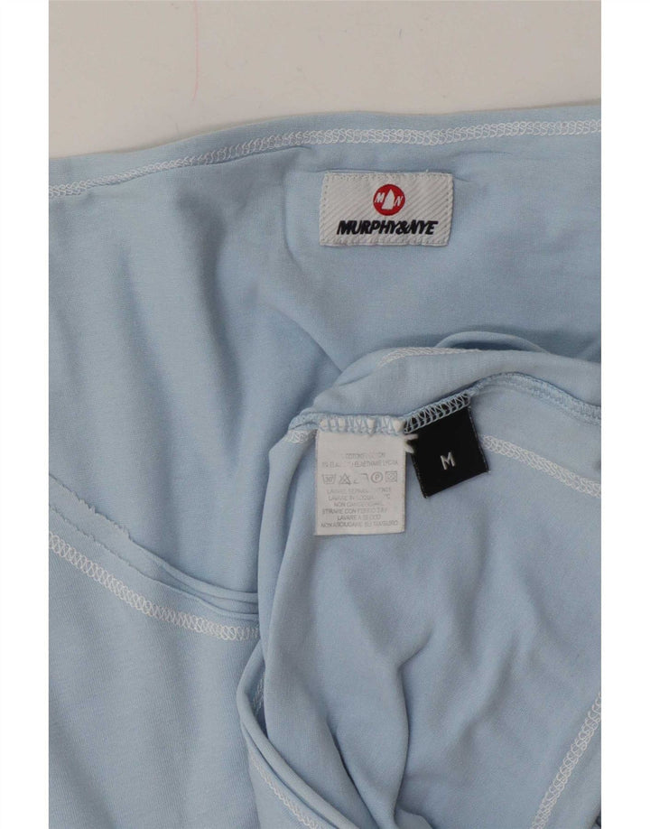Murphy & Nye Womens T-Shirt Top UK 12 Medium Blue Cotton