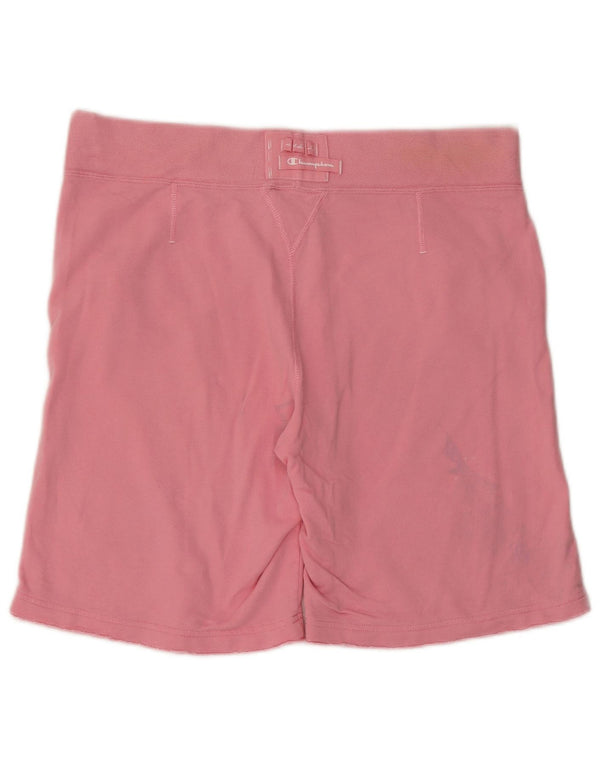 Champion Womens Heritage Fit Sport Shorts UK 14 Medium Pink Cotton