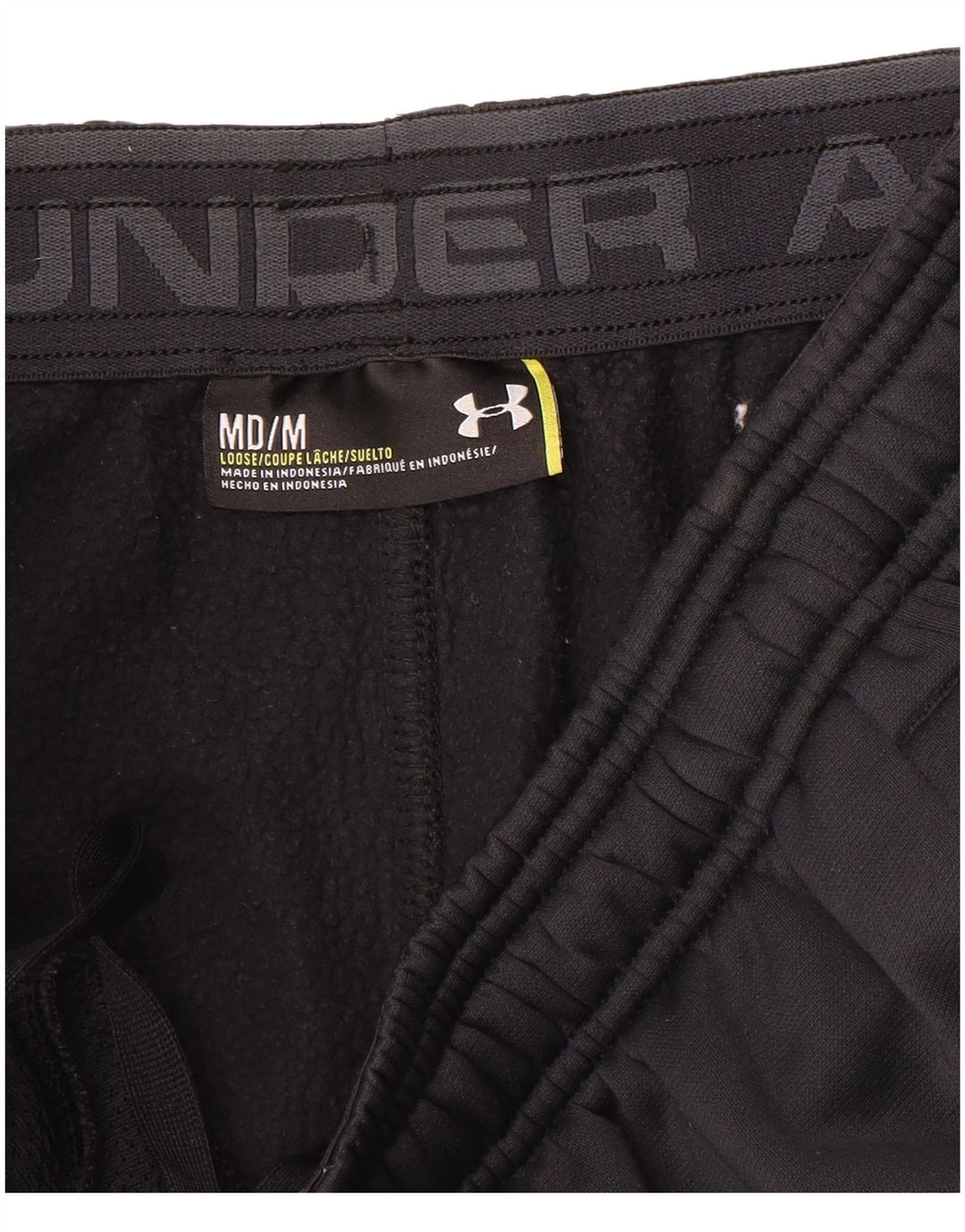 Under Armour Mens Tracksuit Trousers Medium Black