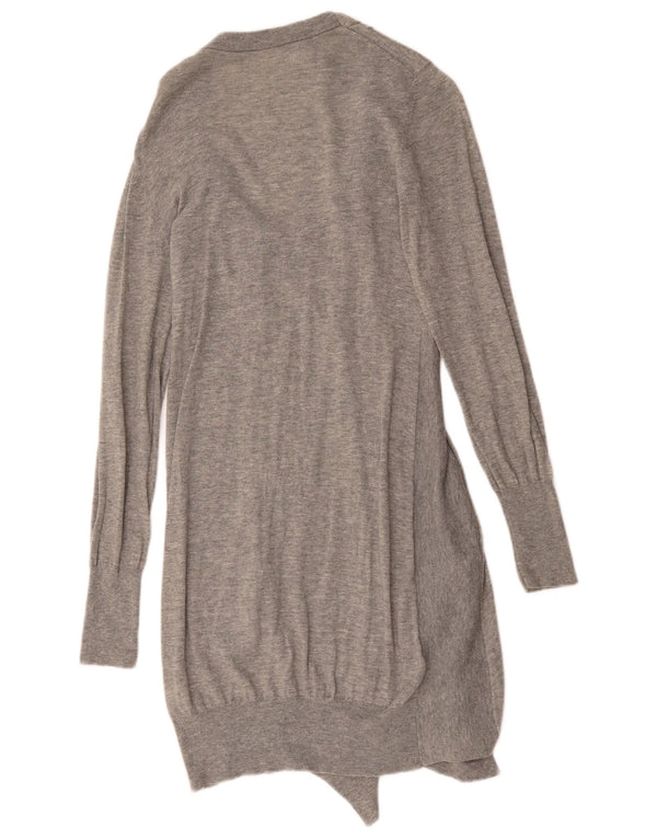 All Saints Womens Long Sleeve Jumper Dress UK 12 Medium Grey Wool