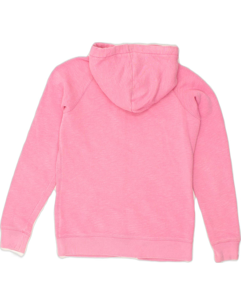 JACK WILLS Womens Zip Hoodie Sweater UK 12 Medium  Pink Polyester | Vintage Jack Wills | Thrift | Second-Hand Jack Wills | Used Clothing | Messina Hembry 