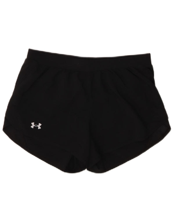 Under Armour Womens Loose Fit Sport Shorts UK 14 Medium  Black Polyester