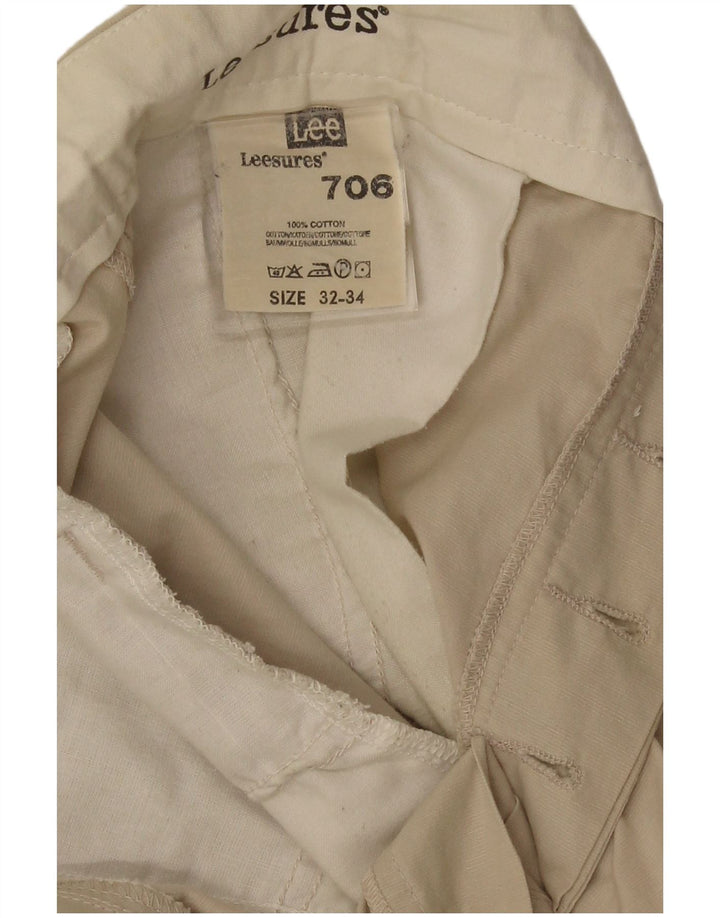 Lee Mens Straight Chino Trousers W32 L29 Beige
