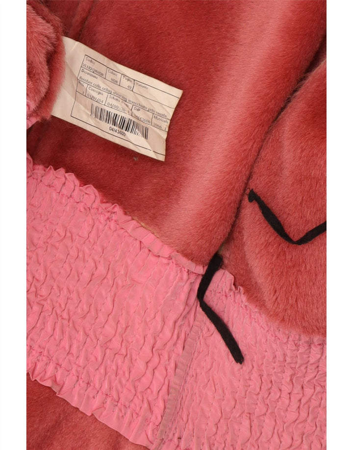 ERMANNO SCERVINO Womens Leather Jacket IT 42 Medium Brown Leather