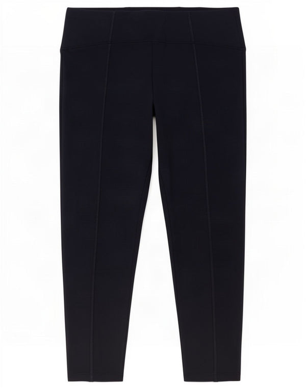 Marks & Spencer Womens Crop Leggings UK 14 Large W30 L25 Navy Blue Viscose