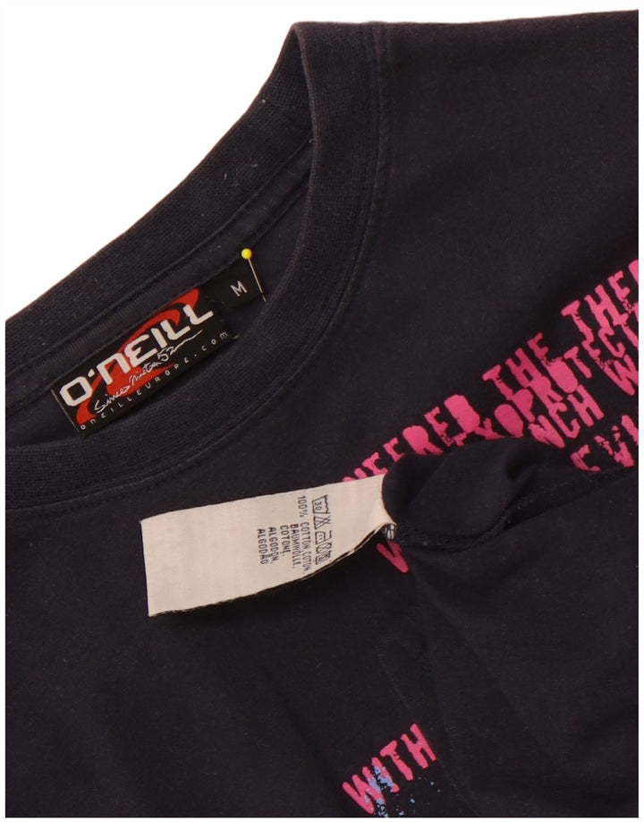 O'Neill Mens Graphic T-Shirt Top Medium Navy Blue Cotton