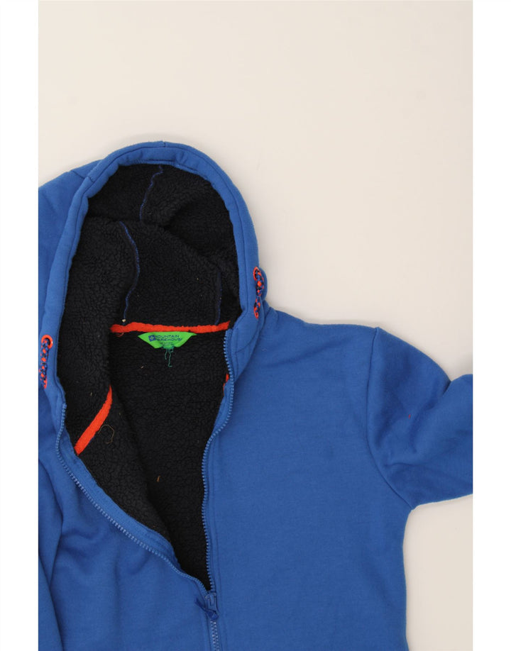 MOUNTAIN WAREHOUSE Boys Zip Hoodie Sweater 11-12 Years Navy Blue Polyester Vintage Mountain Warehouse and Second-Hand Mountain Warehouse from Messina Hembry 