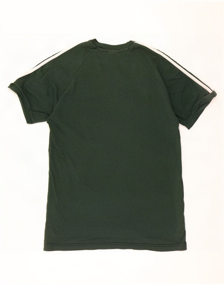 Adidas Mens T-Shirt Top Large Green Cotton