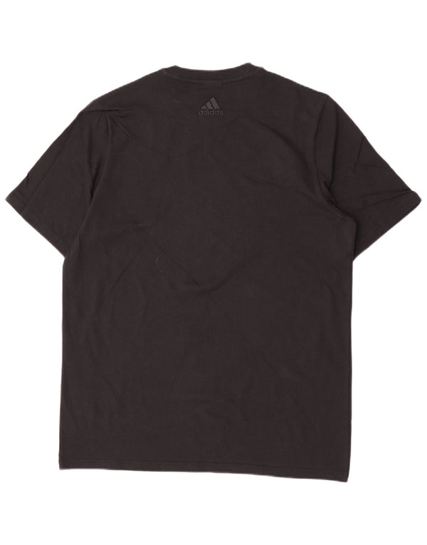Adidas Mens Graphic T-Shirt Top Large Black Cotton